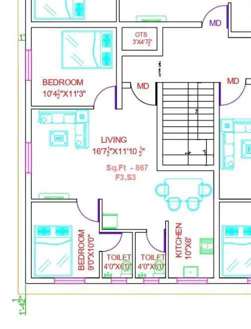 Sri Ideal Homes Phase 2 floor plan