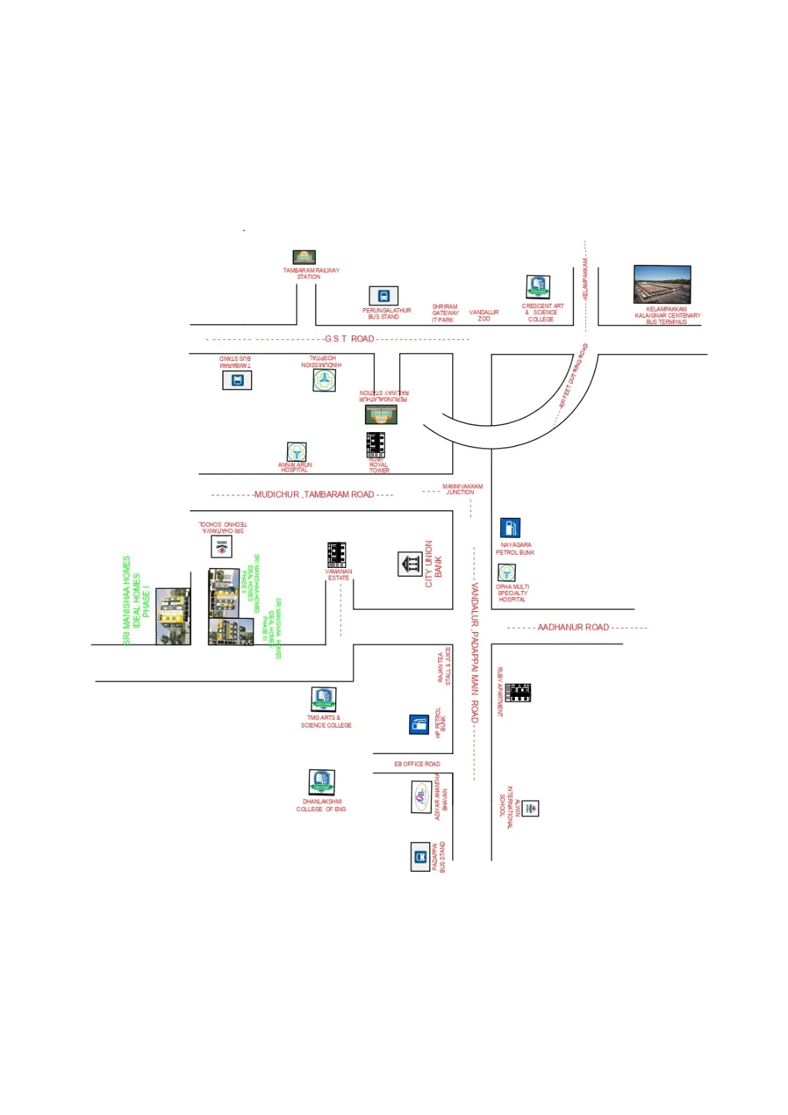 Sri Ideal Homes Phase 3 key plan