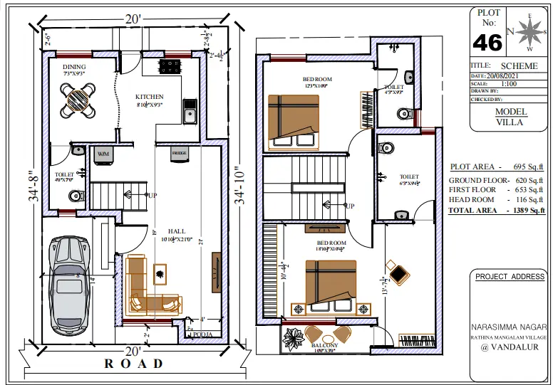 Narasimma Nagar floor plan