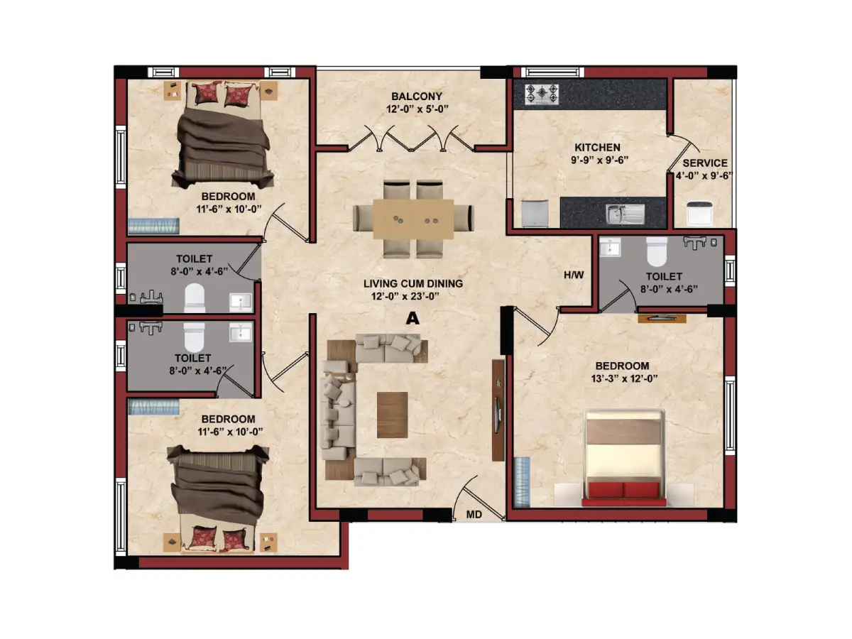 Sree Guru Atulya floor plan