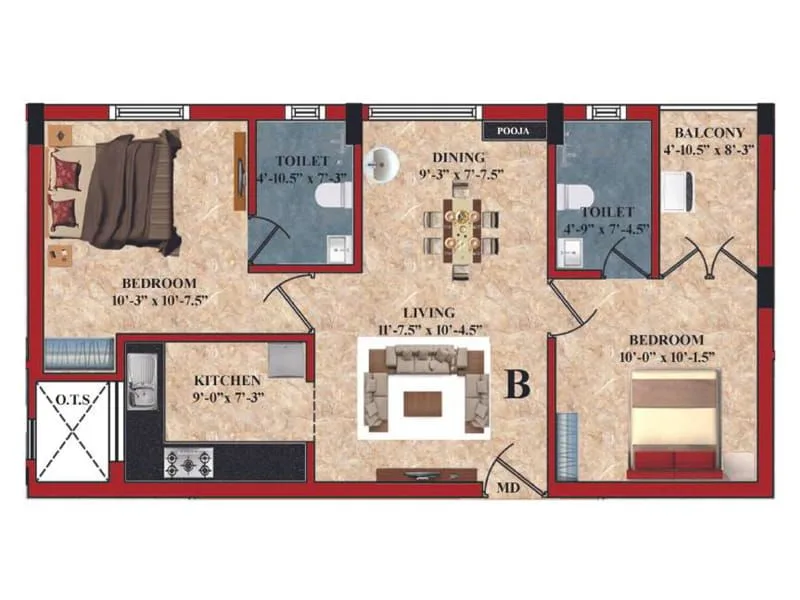 Sree Guru Darshana floor plan