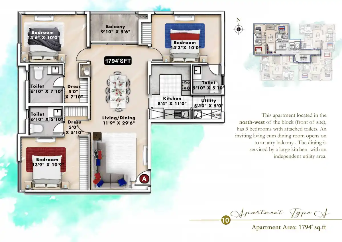 One Oh One floor plan