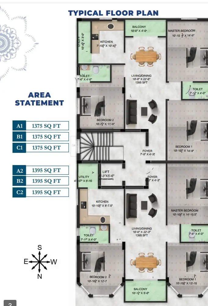 Azure floor plan