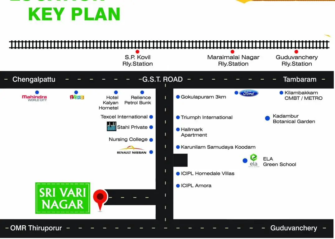 Thirumal Sri Vari Nagar key plan