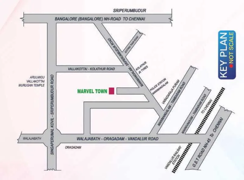 Marvel Town key plan