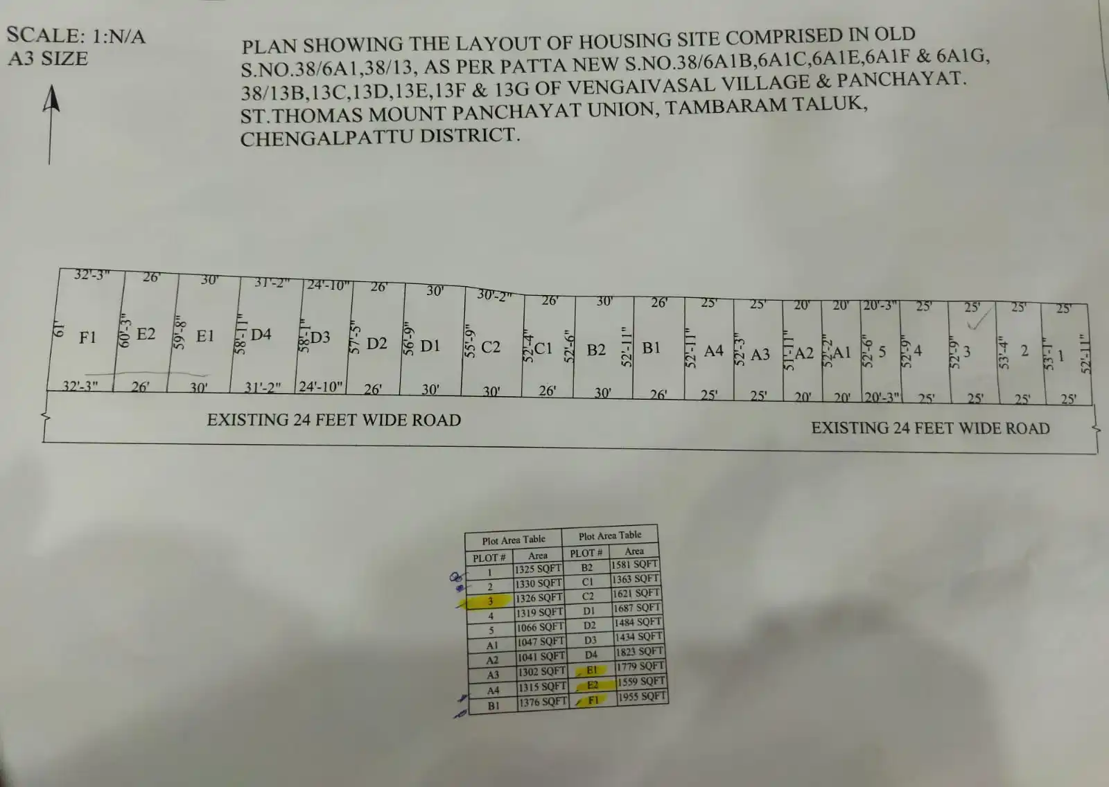 Vengaivasal Plots floor plan