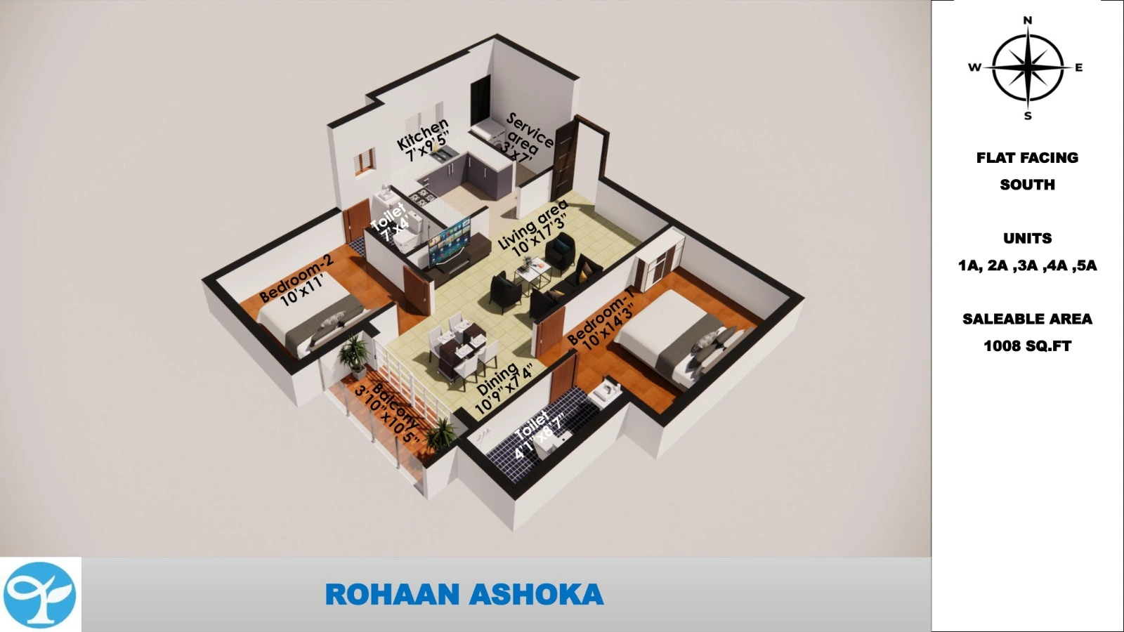 Rohaan Ashoka floor plan