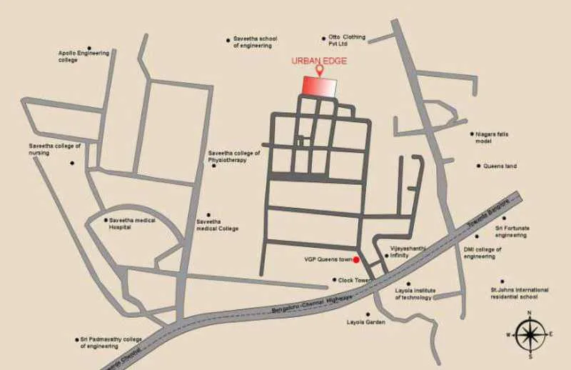 Urban Edge key plan