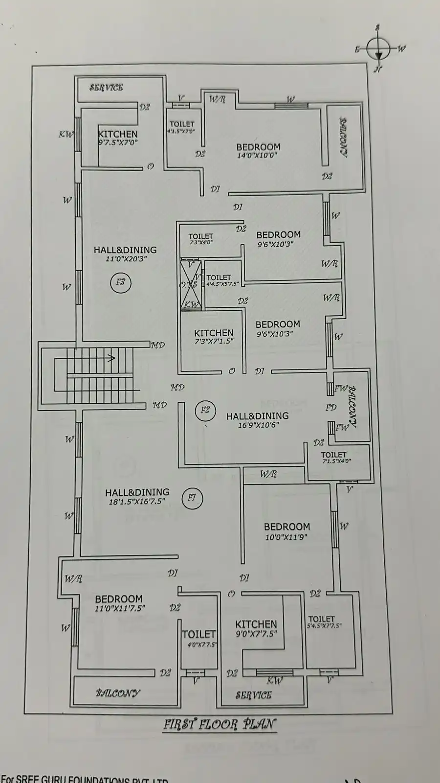Madipakkam flat floor plan