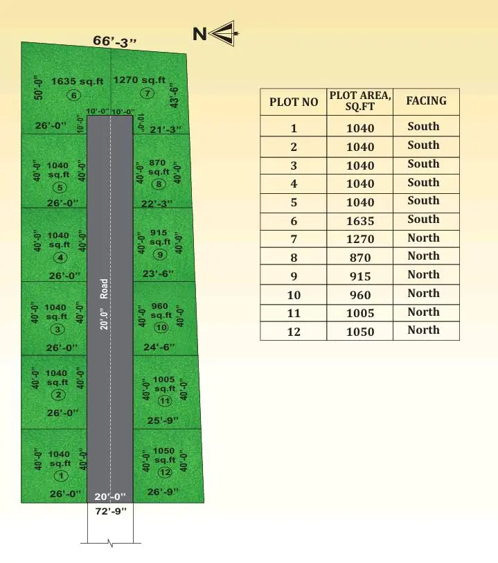 Kingston Park layout plan