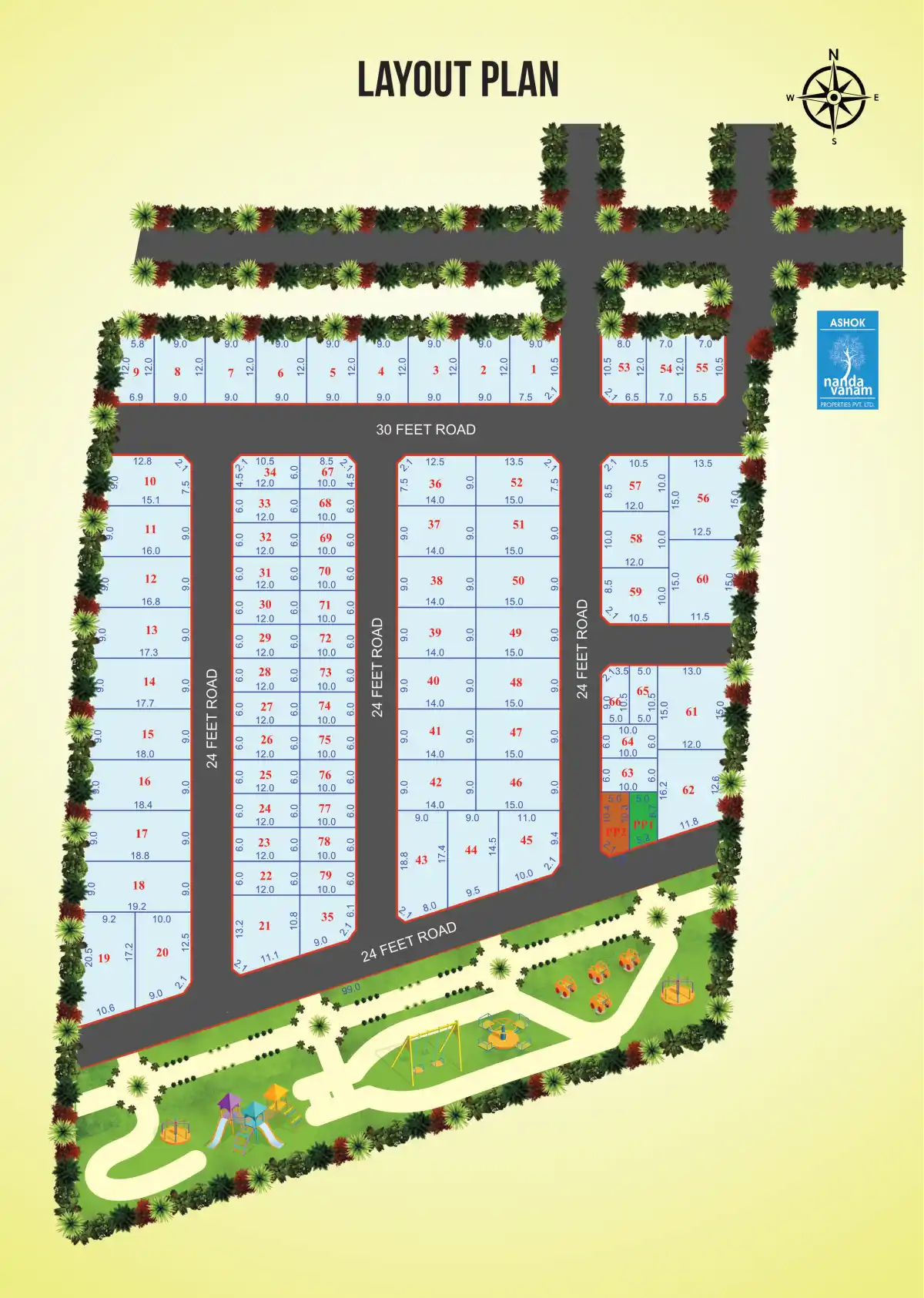 ASHOK BRINDHAVANAM layout plan