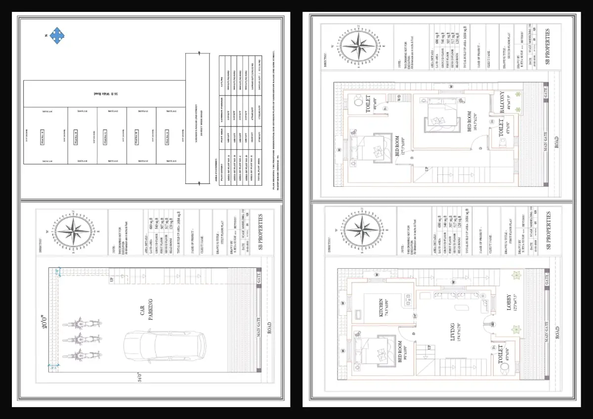 Madipakkam villa floor plan