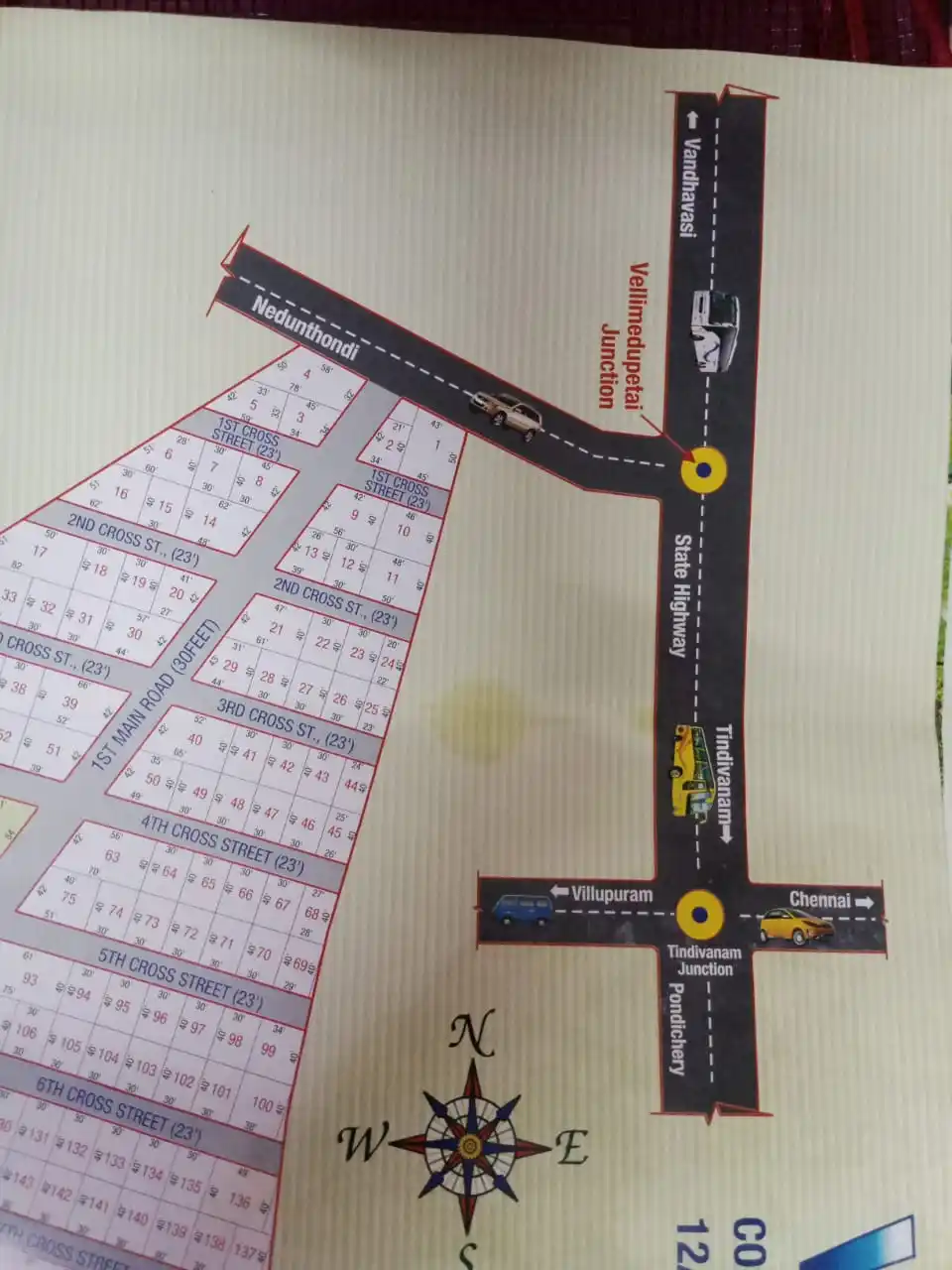 Tindivanam plot layout plan