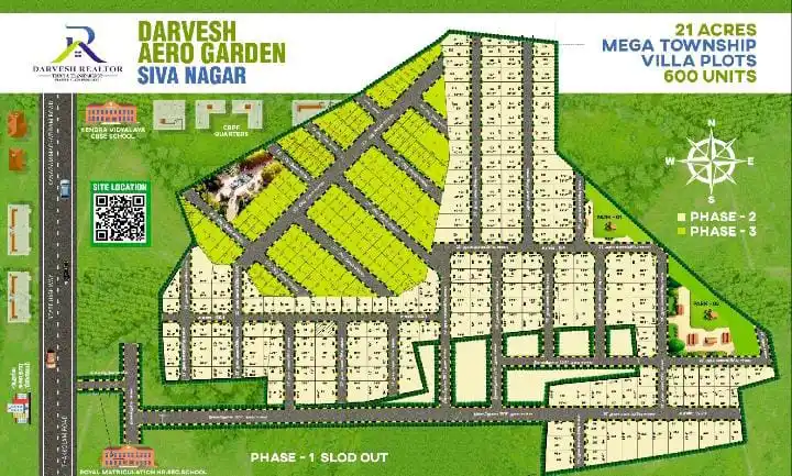 Darvesh AeroGarden Siva Nagar layout plan