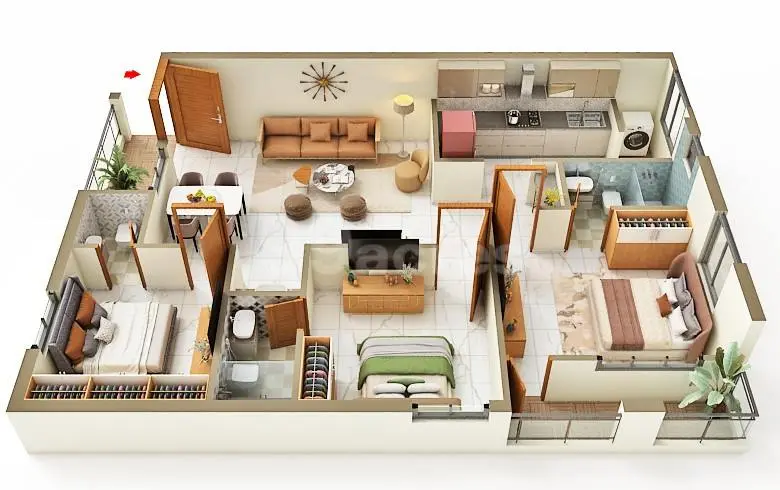 Vaibhav Flat floor plan