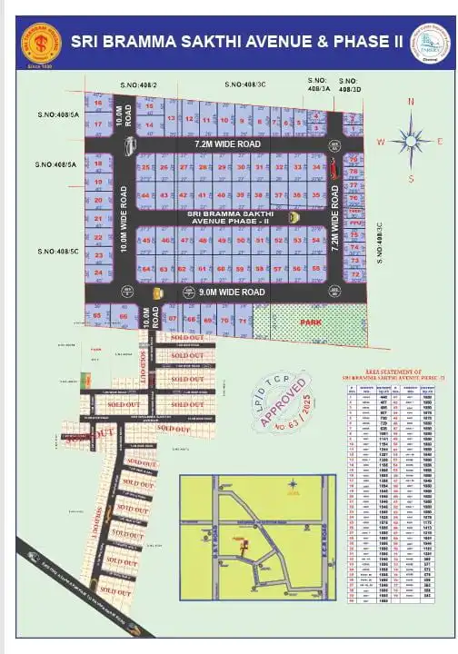 Sri Bramma Shakthi Avenue 1 layout plan