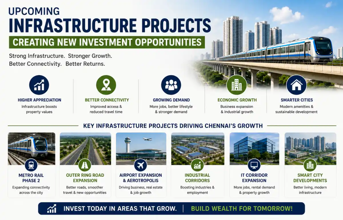 Upcoming Infrastructure Projects Creating New Investment Opportunities in Chennai
