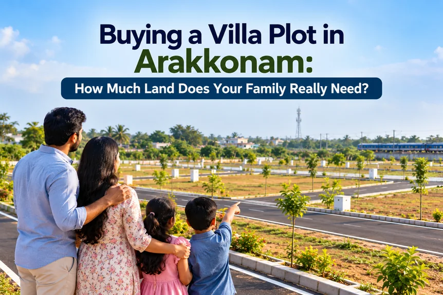 Buying a Villa Plot in Arakkonam: How Much Land Does Your Family Really Need?