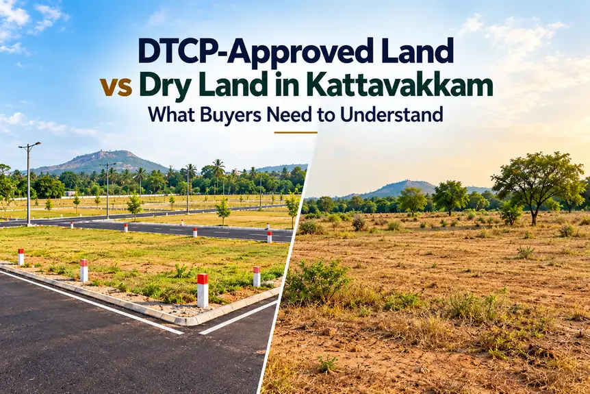 DTCP Approved Land vs Dry Land in Kattavakkam
