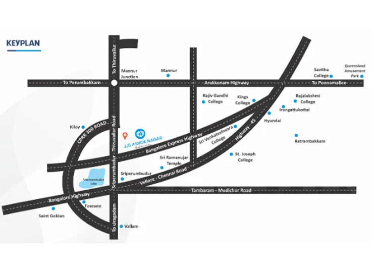 JJS Ashok Nagar key plan