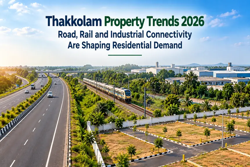 Thakkolam Property Trends 2026: How Road, Rail and Industrial Connectivity Are Shaping Residential Demand
