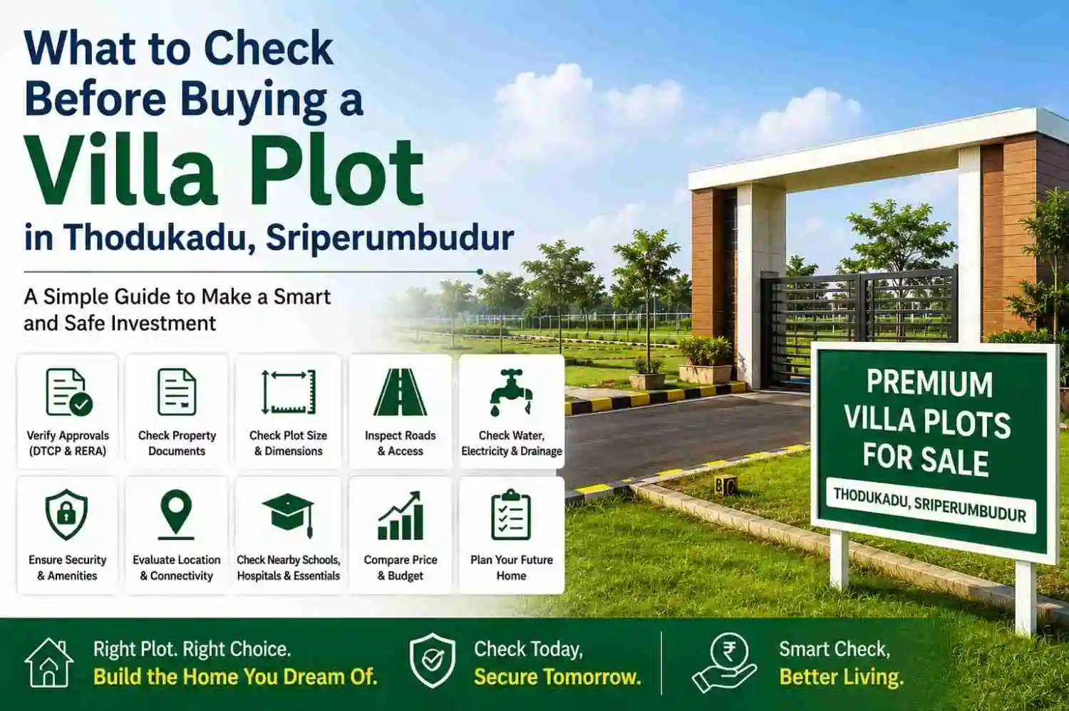 What to Check Before Buying a Villa Plot in Thodukadu

